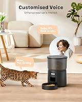 BEMOONY Automatic Cat Feeder 3L, 1-6 Meals, 10s Voice, Dual Power view 4