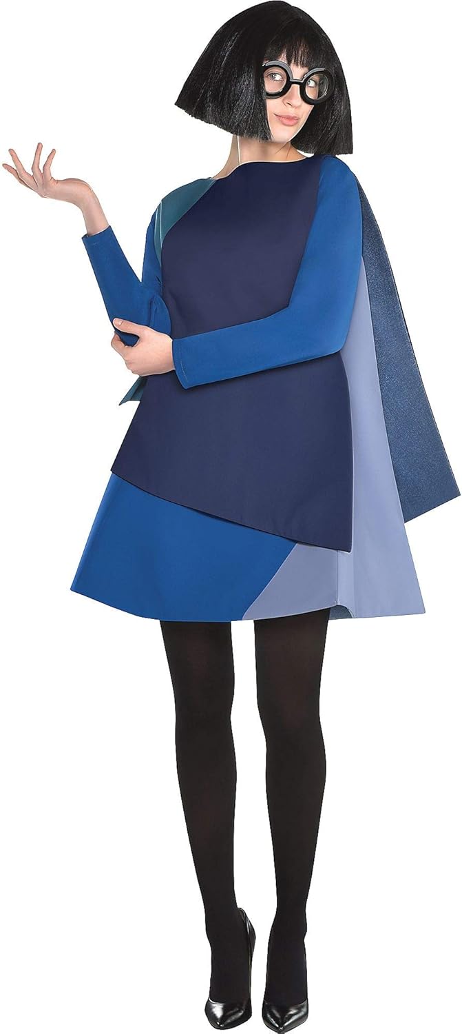 Party City Incredibles 2 Edna Mode Halloween Costume for Women, Small