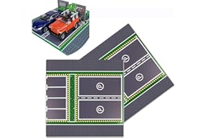 TAKEN ALL Parking Lot Baseplate 10" x 10" - Building Brick Base Plate Compatible for All Major Brands,for City Roads, Towns and Garages Kids Blocks Toy (2 Parking lot baseplate)