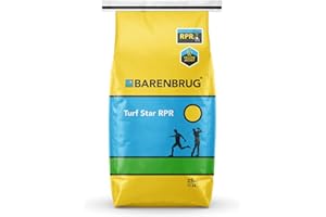 Barenbrug Turf Star Regenerating Perennial Ryegrass Lawn Seed with Yellow Jacket Seed Coating, Fast-Acting Durable Grass Seed Mix for Lawns, 25-lb. Bag