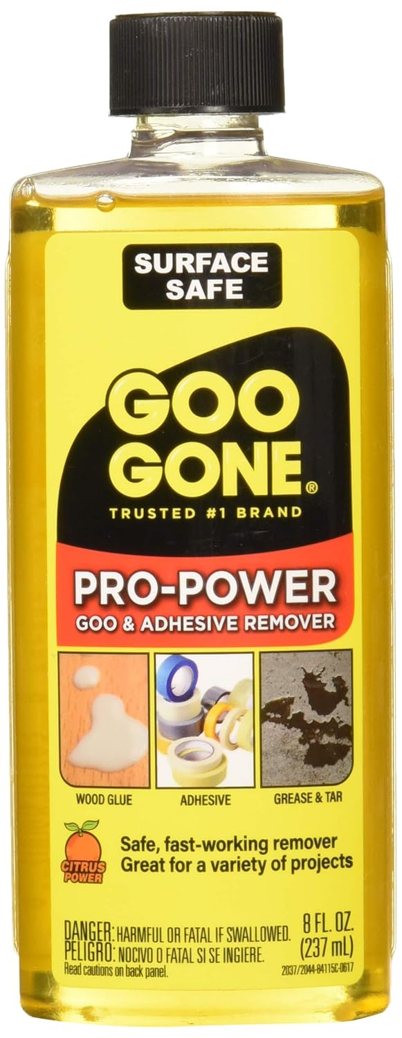 Goo Gone Pro Power Adhesive Remover 8 Ounce Use On Silicone Caulk Contractor S Adhesive Tar Adhesive Grease Gum Decals Amazon Com Grocery Gourmet Food