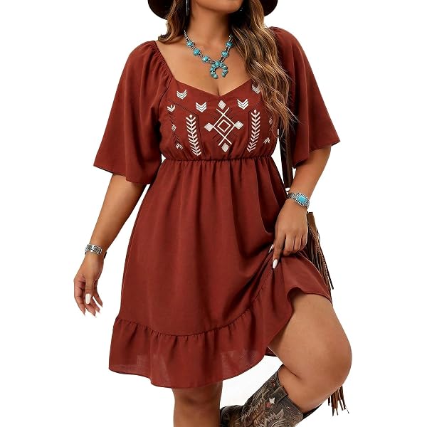 black cowgirl dress plus size Lucky & Blessed DR436-HRS Plus Size Black Horse Shoe Cowgirl Tier Coll –  Wild Wild Western Wear main image 0