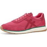 FitFlop Women's Retro-Q Fabric/Suede Sneakers | Lightweight Ultra-Flexible Retro Walking Shoes with Arch Support &amp; Cushioning
