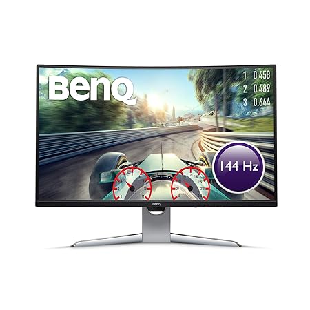 BenQ EX3203R 80,01 cm (31,5 Zoll) Curved Gaming Monitor (HDMI, QHD 2K HDR, 1800R, FreeSync 2, B.I. Sensor, Display Port, USB-