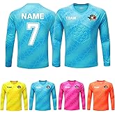 LAIFU Custom Soccer Goalkeeper Jerseys Personalized Goalie Shirts for Kids Men Women with Name, Number, and Logo