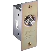 Leviton 3 Amp, 125 Volt, Single-Pole, Doorjamb with Jamb Box Switch, Single Circuit Momentary, Normally ON, Commercial Grade, Brass, 1865