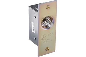 Leviton 3 Amp, 125 Volt, Single-Pole, Doorjamb with Jamb Box Switch, Commercial Grade, 01865-000, Brass
