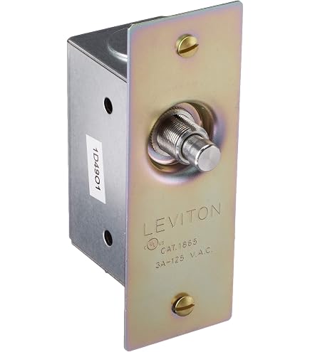 DN-415 Heavy Duty Door Jamb Push Button Switch – Silver, 120V For Interior Lights