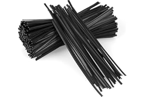 OLIGEI 300 Pcs Plastic 5" Twist Ties for Bags, Bread, Household & Office Use