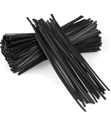 Sunmns 250 Stück Twist Ties – Wiederverwendbare Kabelbinder Aus Metall, Weiß, 15,2 Cm, Für Kabelmanagement & Taschen