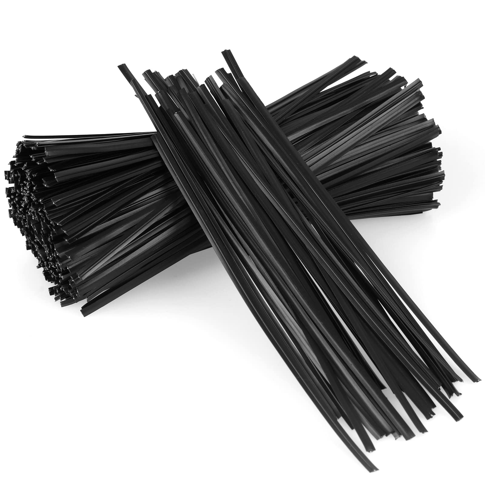 Photo 1 of 300 Pcs Plastic 5" Twist Ties for Bags, Bread, Household & Office Use