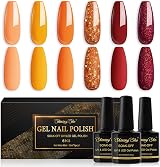 Shining She Shining She Nail Polishes Set 6 Colours 8ml Soak Off UV/LED