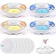 Amazon.com : Kittmip 4 Pcs Flea Traps for Inside Your Home with 8 ...
