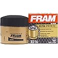 FRAM Ultra Synthetic Automotive Replacement Oil Filter, Designed for Synthetic Oil Changes Lasting up to 20k Miles, XG16 with SureGrip (Pack of 1)