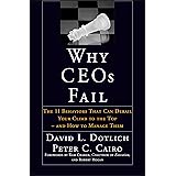 Why CEO's Fail: The 11 Behaviors That Can Derail Your Climb to the Top and How to Manage Them