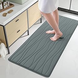 Buganda Memory Foam Bathroom Rug Mat 47x24, Extra