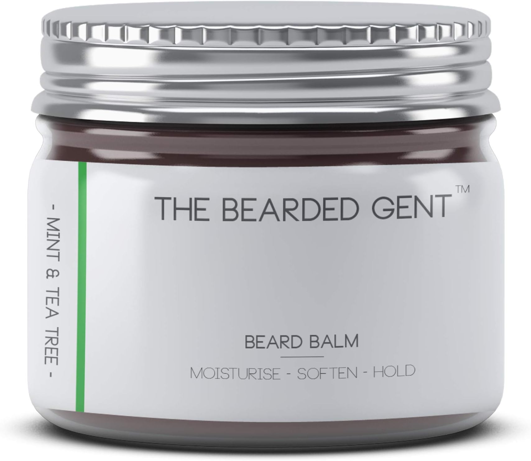 Beard Balm For Men Growth Set - Selection Of Different Scented Premium Balms Gifts For Him - The Bearded Gent - 60ml (Mint & Tea Tree)