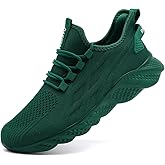 Men's Walking Running Shoes Sneakers Athletic Non Slip On Sports Tennis Fitness Shoes Casual Workout Lightweight Breathable Trainers Gym Fashion Mesh Soft Comfortable Shoe