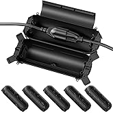 Flemoon [6 Pack] Outdoor Extension Cord Safety Cover with Waterproof Seal, Weatherproof Electrical Connection Box to Protect 