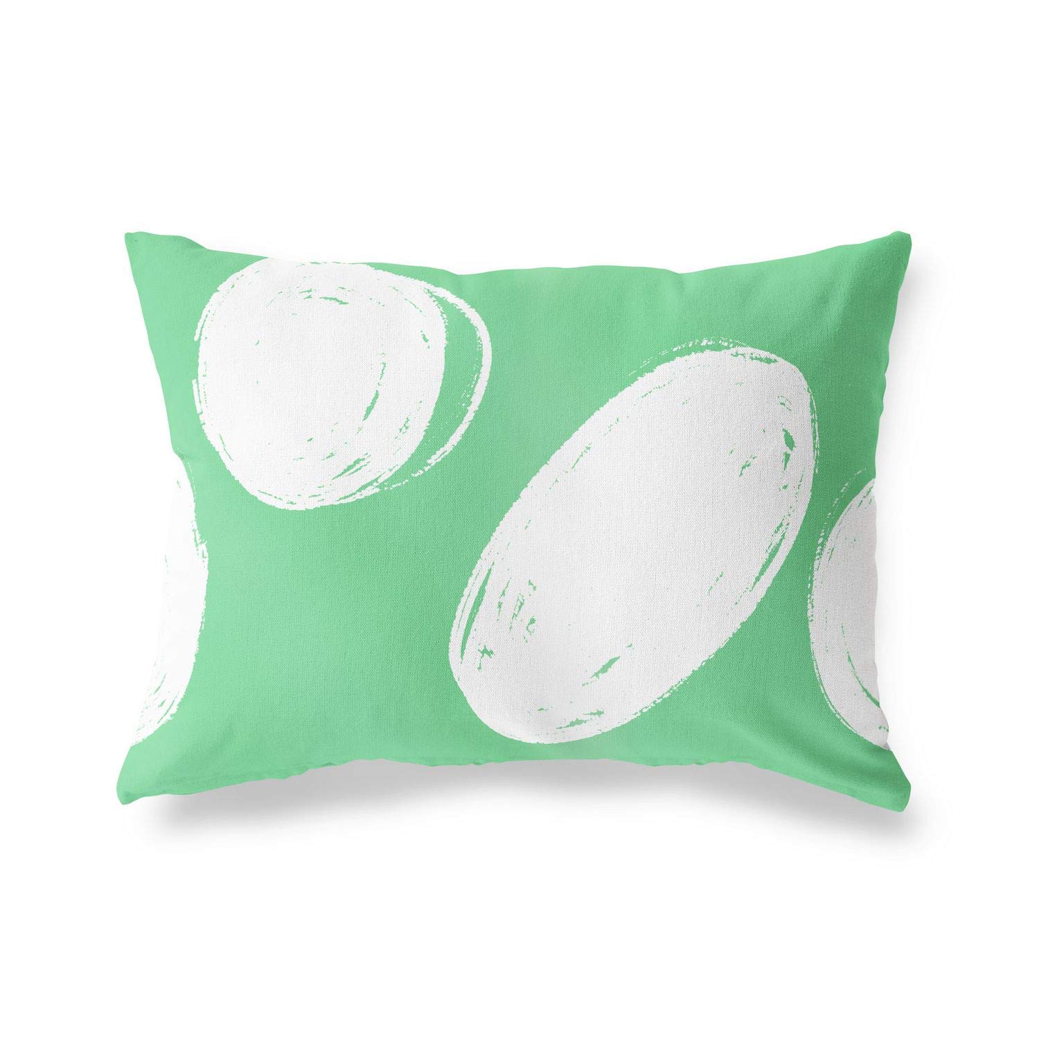 BonaMaison Decorative Cushion Cover, Petrol Green-White Throw Pillow Covers, Home Decorative Pillowcases for Livingroom, Sofa, Bedroom, Size: 45X60 Cm - Designed and Manufactured in Turkey