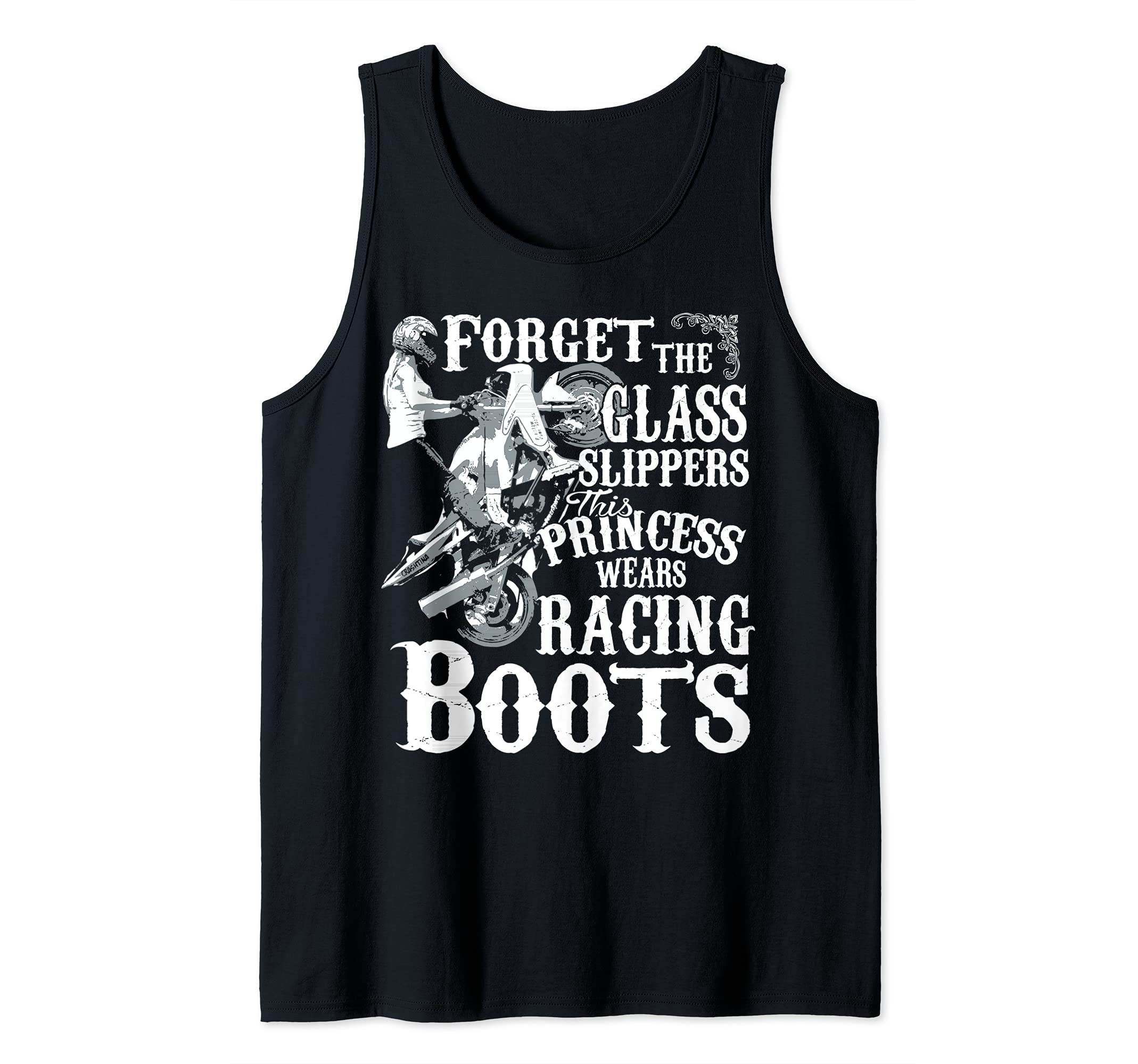 This Princess Wears Racing Boots - Sportbike Design Tank Top