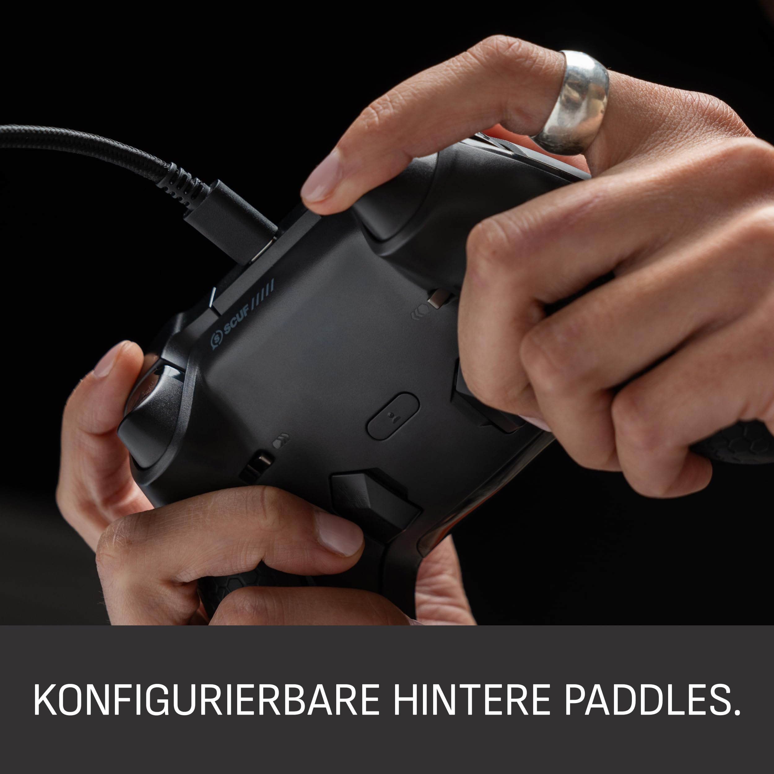 SCUF VALOR PRO Xbox-Performance-Controller mit Kabel – Anpassbare Rücken-Paddles, Sofort-Triggern, Hall-Effekt-Daumenstifte, Audio-Steuerungen, Xbox Series X|S, Xbox One, Windows PC – Stahl Grau 2