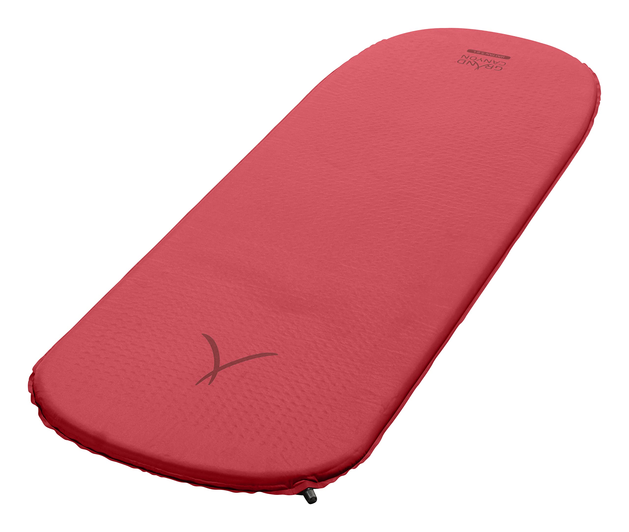 Grand Canyon HATTAN 3.8 L - Self inflating camping mat - 198x63x3,8cm - American Beauty (burgundy red)