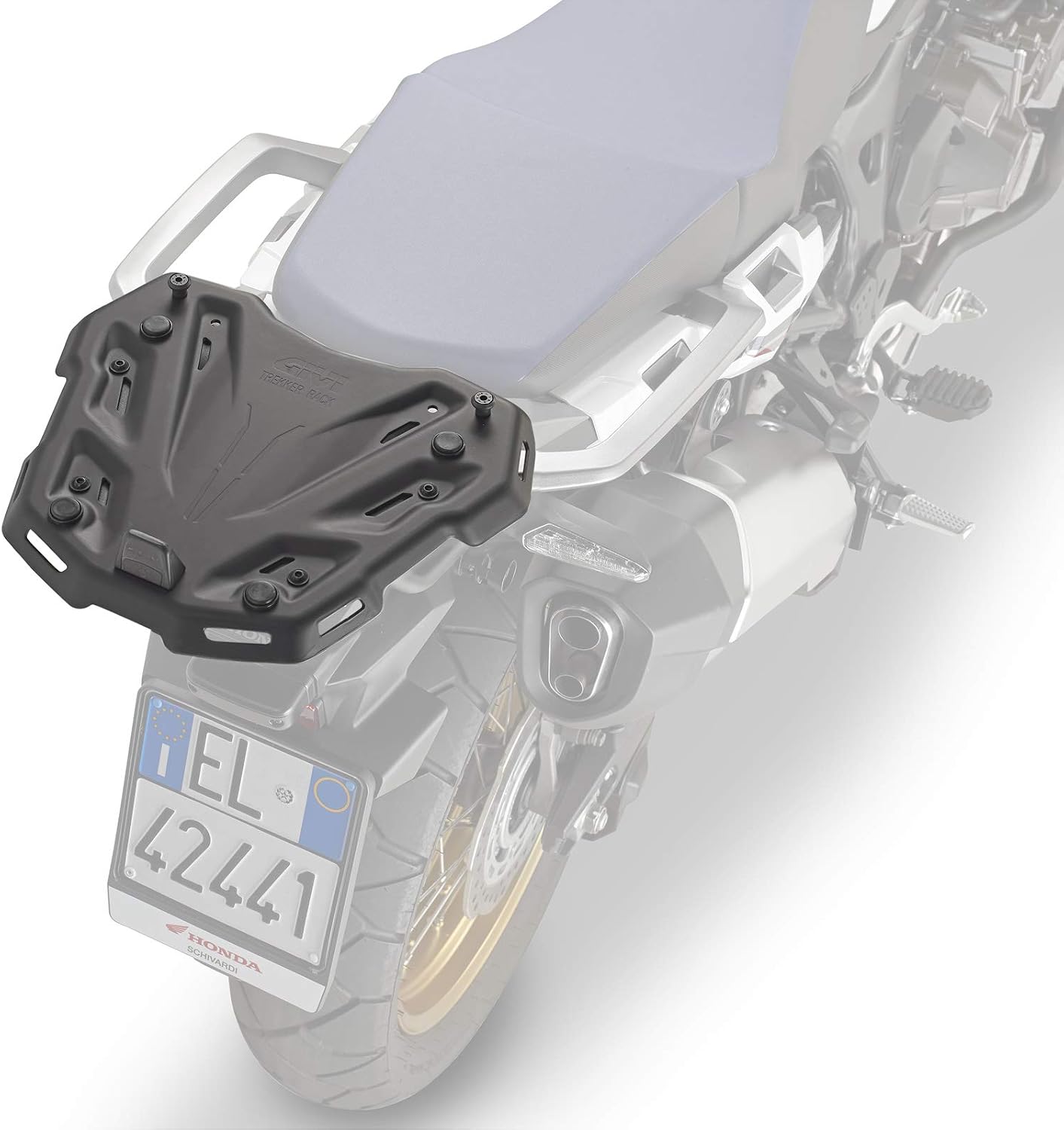 GIVI M9B universal plate in satin and anodised aluminium in black - Image 5