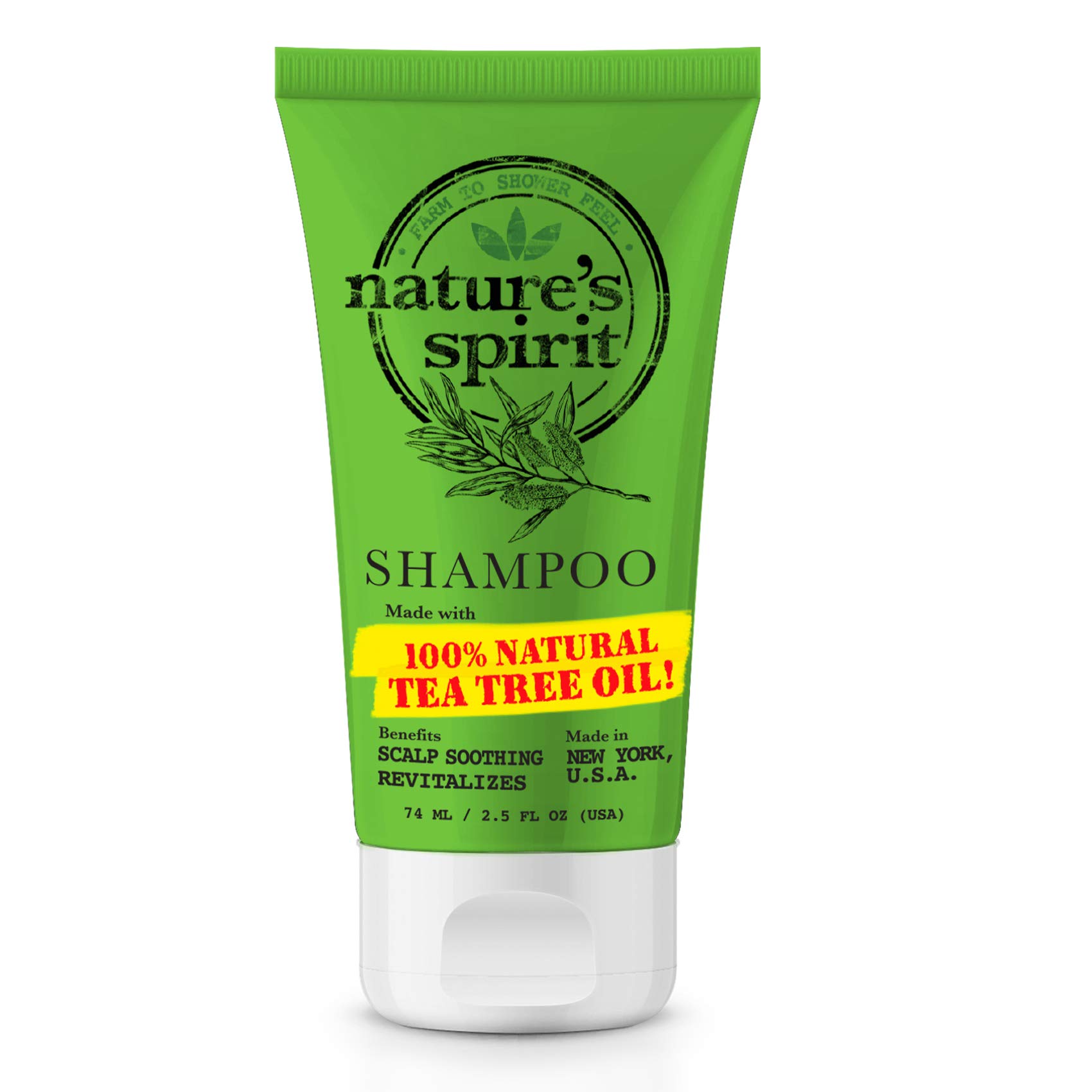 Nature's Spirit Scalp Soothing Tea Tree Oil Shampoo 2.5 Ounce