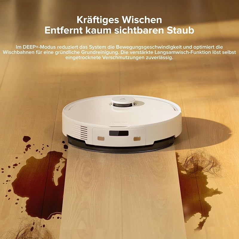 Q10 S5-Set Saugroboter mit Wischfunktion, 10.000 Pa Saugkraft