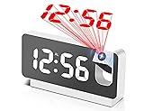 Projection Alarm Clocks for Bedrooms,LED Digital
