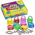 IQ Toys Kids Learning Locks with Keys 123 Dots Numbers Matching and Counting Montessori Educational Toys for Ages 3-5 Boys and Girls Preschool Games Gifts, 24 Pieces
