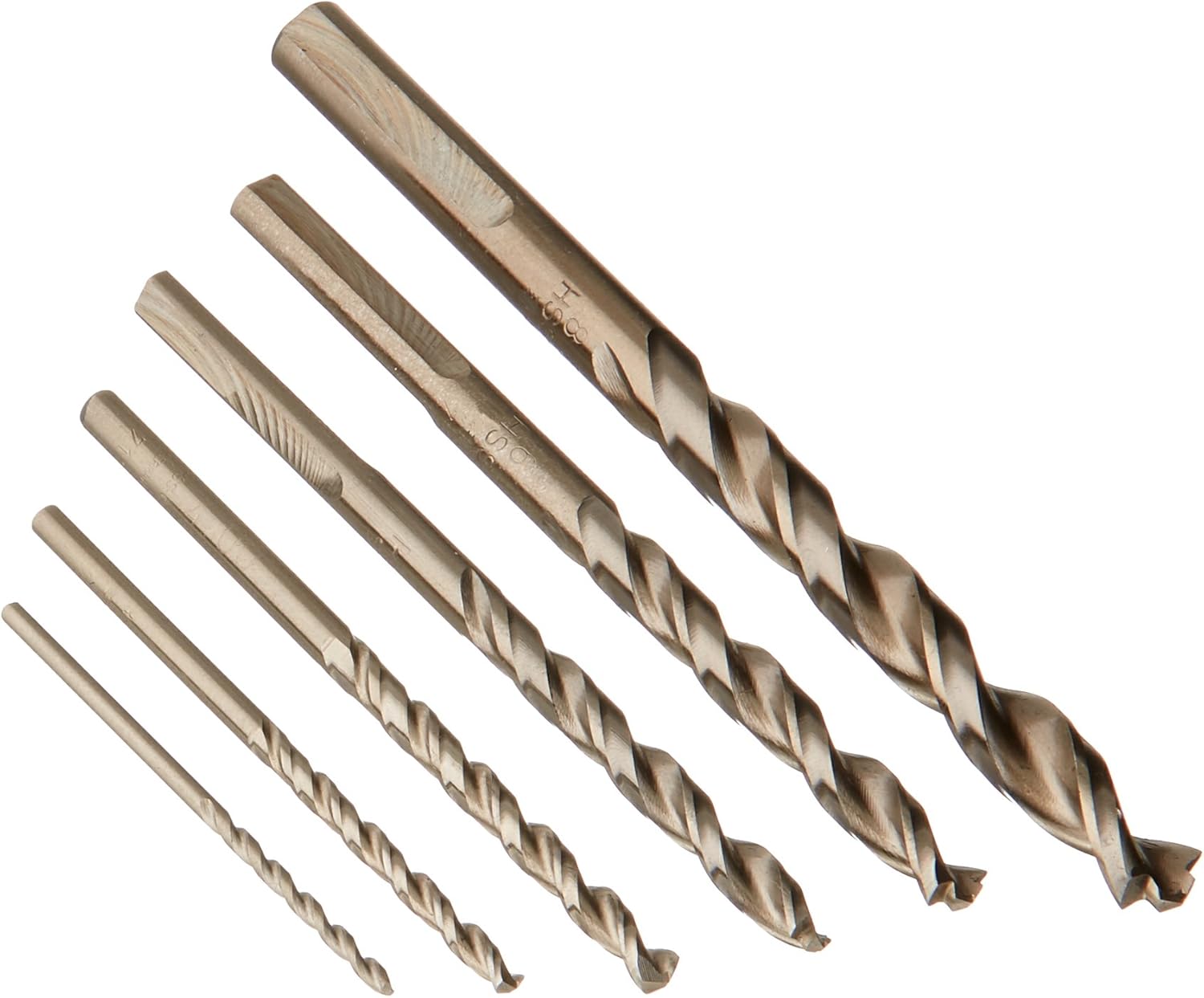 Dewalt DT4956-QZ DT4956-QZ-Juego 6 brocas Cobalto HSS-CO para Metal en Cassette de plástico, Blueberry