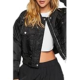 Forever 21 womens Cropped Bomber Jacket