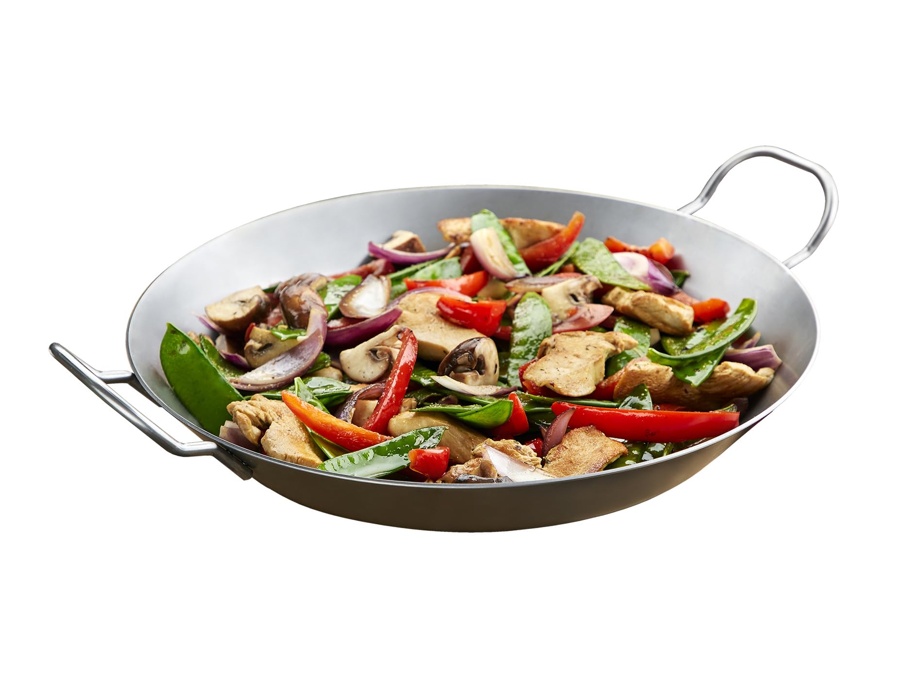 CHG Iron Frying pan 32cm, Cast, Silver, 32 x 32 x 4.5 cm