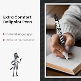Zebra Pen Z Grip Black Ballpoint Pens 3 Pack Retractable with Clip view 5