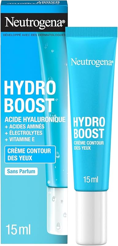 Hydro Boost Contorno Occhi Anti-Fatica, Contorno occhi idratante con Acido Ialuronico e Vitamina E, Aiuta ad attenuare i segni della stanchezza e le occhiaie, 15 ml