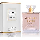Madame Paris for Women Eau De Parfum 3.4 Oz Pure Femininity in a Bottle Delicate Floral Scents of Jasmine and May Rose A Fragrance That Will Get You Noticed Cruelty Free Perfume Precious Gift