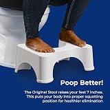 ATEK Bathroom Toilet Stool Squatting Potty Anti Slip Durable Medical Plastic view 4