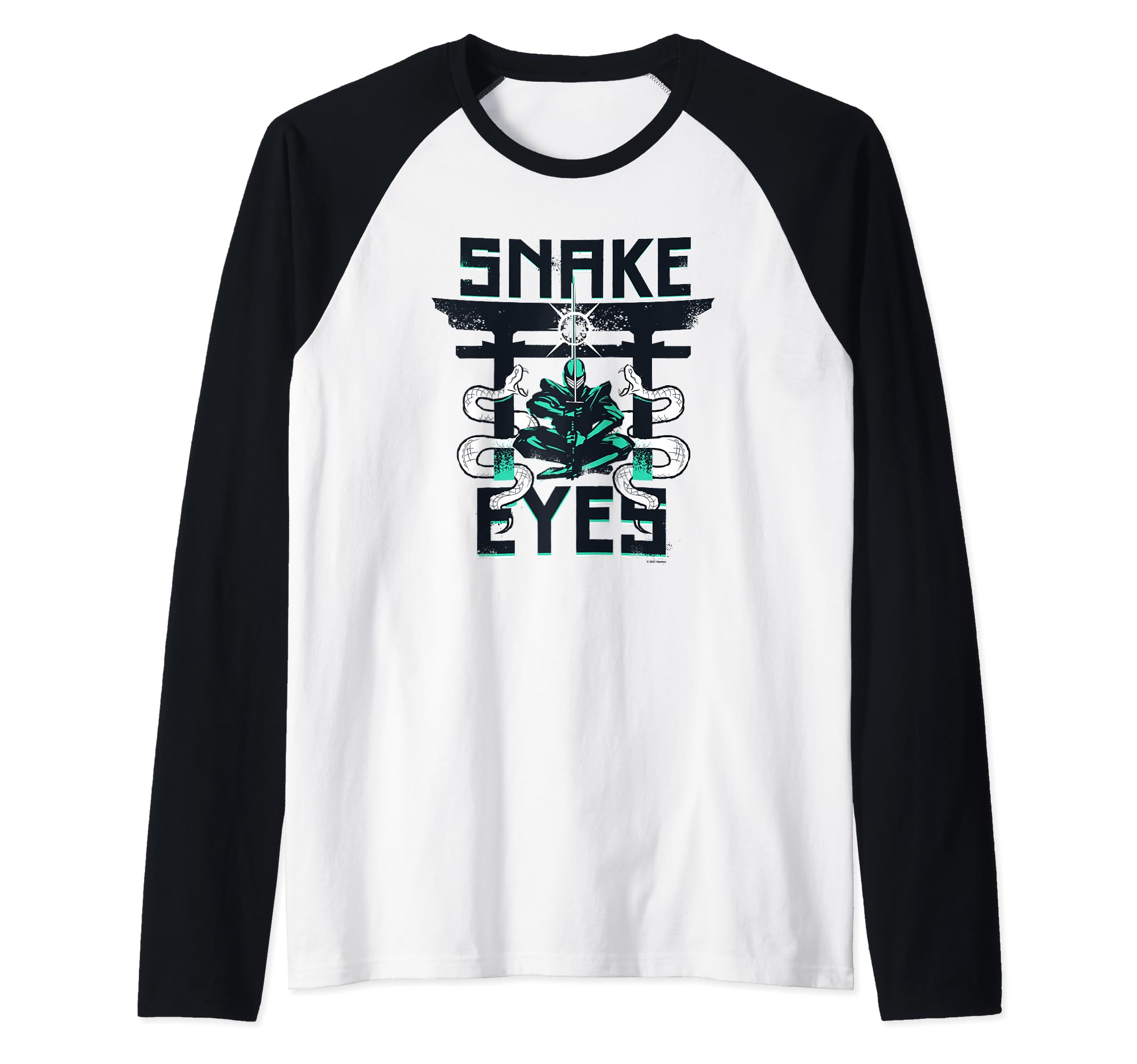 Snake Eyes Temple Raglan Baseball Tee