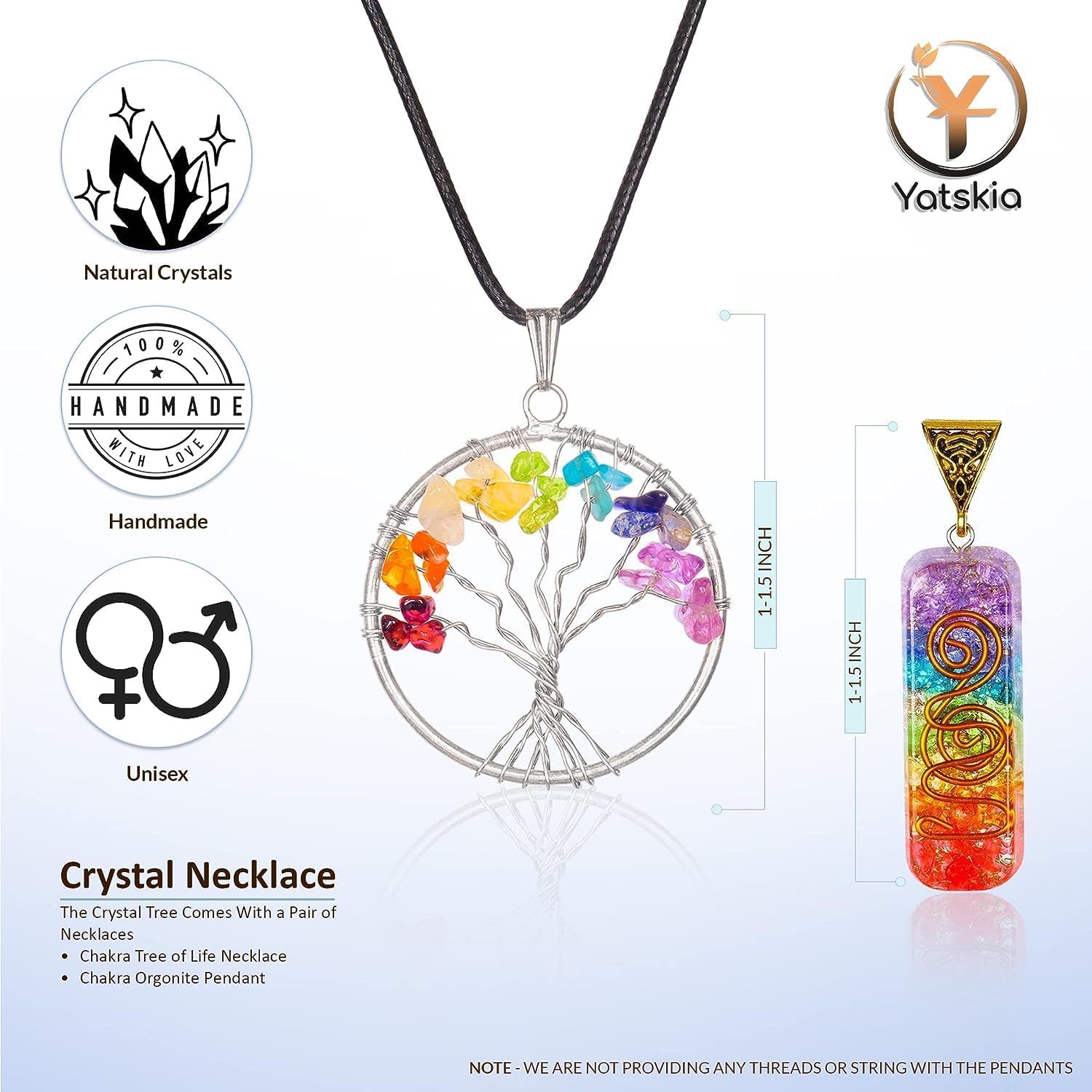 YATSKIA Tiger Eye Crystal Tree - Tree of Life