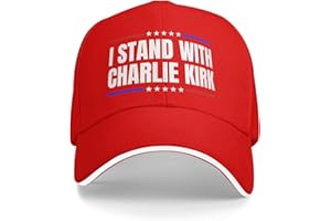 Huareicq I Stand with Charlie Kirk Cap Baseball Cap Men Trucker Hat Women