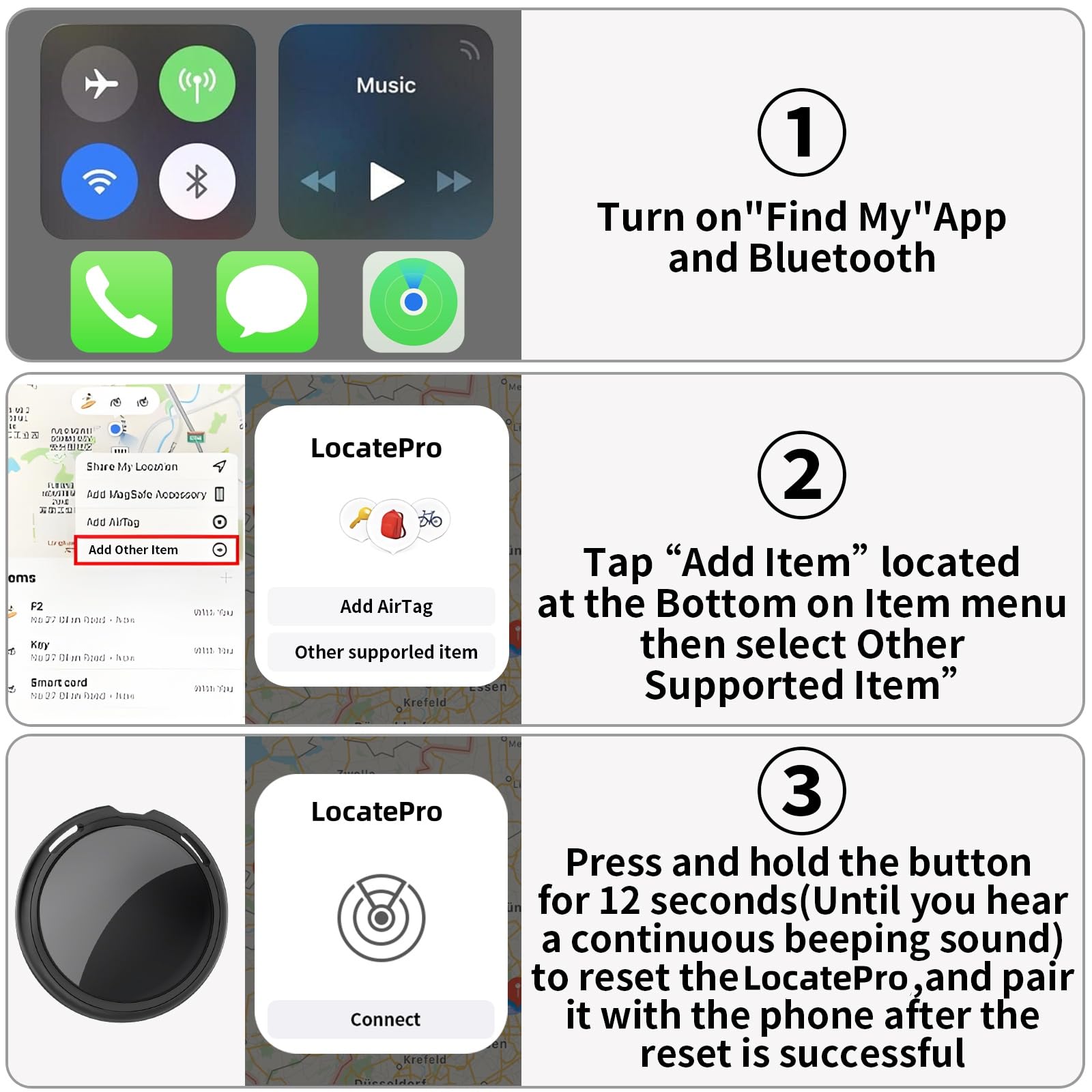 No Subscription Mini GPS Tracker for Vehicles Work with Find My(iOS Only) Magnetic Case Real Time Tracker Tag Hidden Car Location Tracking Device Global Coverage No Monthly Fee or SIM Card Required