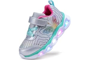 SINOSKY Toddler Girls Led Shoes Kids Light Up Sneakers
