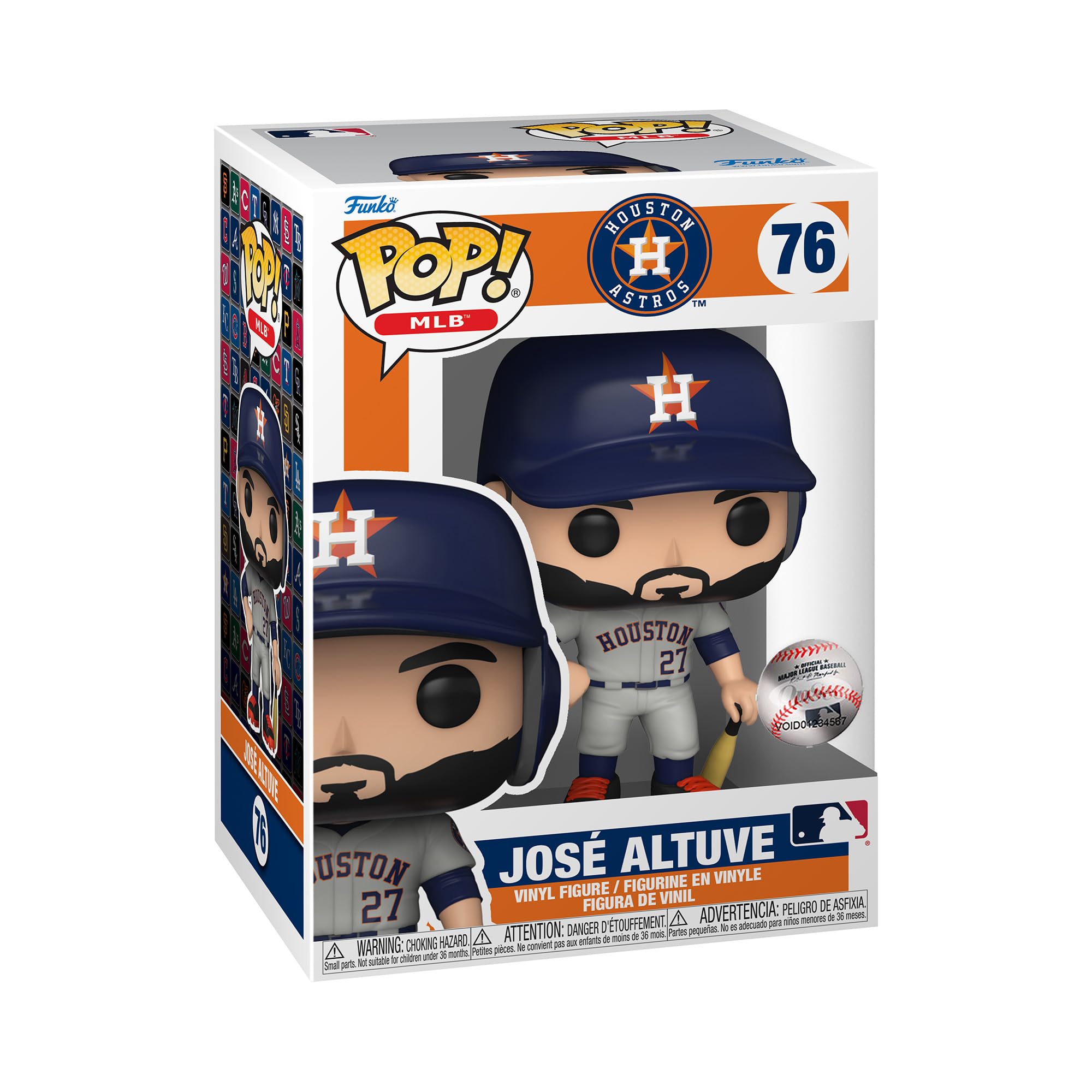 Funko POP! MLB: Astros - Jose José Altuve - (Away Jersey) - Collectable Vinyl Figure - Gift Idea - Official Merchandise - Toys for Kids & Adults - Sports Fans - Model Figure for Collectors