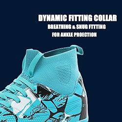 HESBITEUL Unisex Soccer Cleats Men Women Futsal