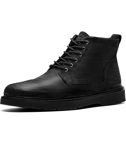 Amazon.com | Clarks Men's Lugger Boot Black Waxy Leather 10.5