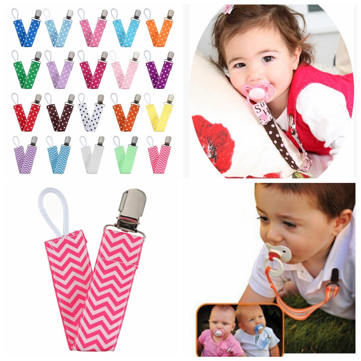 Pacifier Clips & Cases Baby Toddler Baby Hand Made Dummy Pacifier Clip