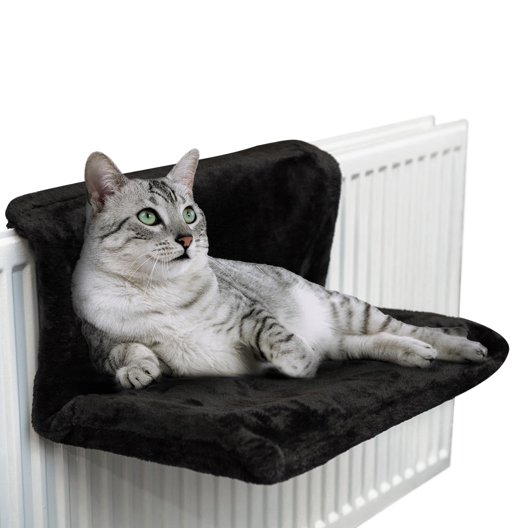 FiNeWaY Cat And Dog Radiator Bed- Warm And Cosy Pet Radiator Bed With A Strong Durable Metal Frame And Comfortable Fleece Cover -Ideal For Cats And Even Small Dogs Or Puppies