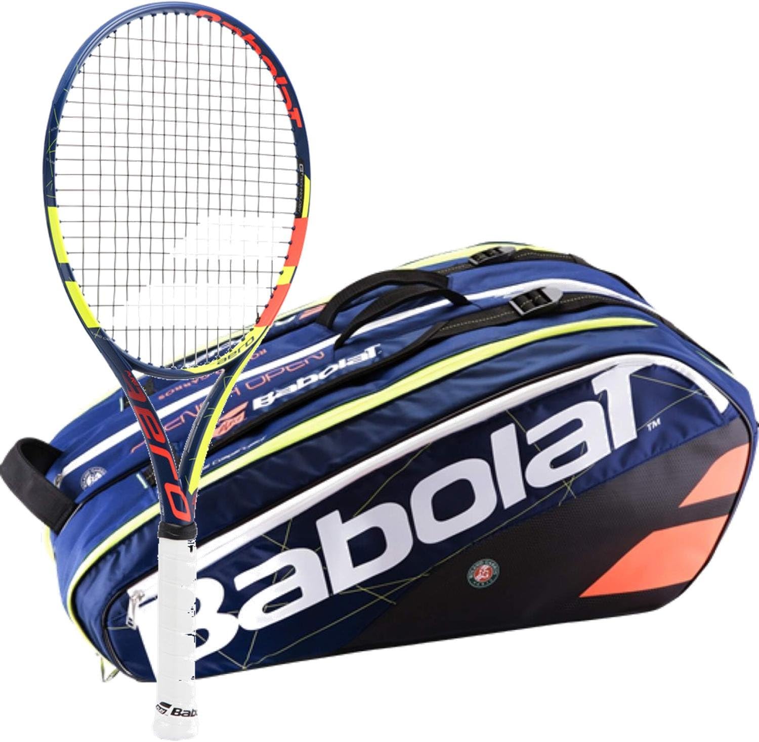 Babolat Pure Aero French Open Adult Racquet 4 625 Bundled With A French Open Pure Performance Racquet Holder X12 Amazon Co Uk Sports Outdoors